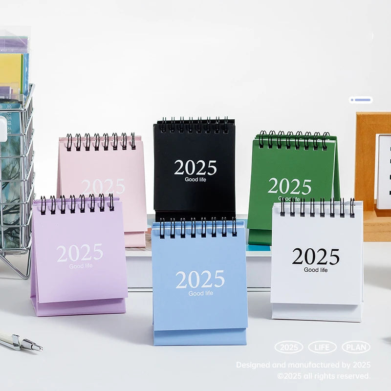 New 2025 Desk Calendar Yearly Monthly Daily Planner Time Manegement Schedule Organizers To Do List Calendar Books Memo Pad