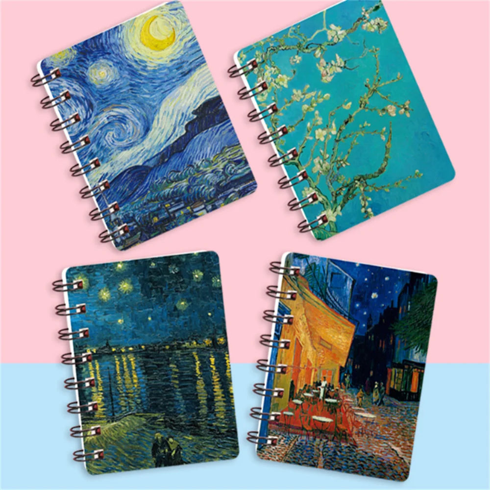 Cartoon Coil Notebook Student Mini Portable Pocket Notebook Gift Stationery Mini Memo Pad Note Pads For Outdoor Home Office 2025